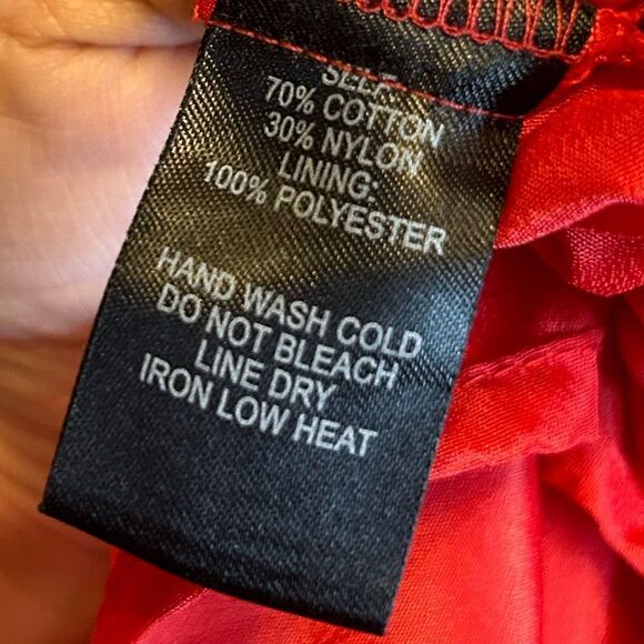 5 for $25🔥Lulus In This Moment Red Lace Sleeveless Skater Dress Size 6 - Picture 4 of 5